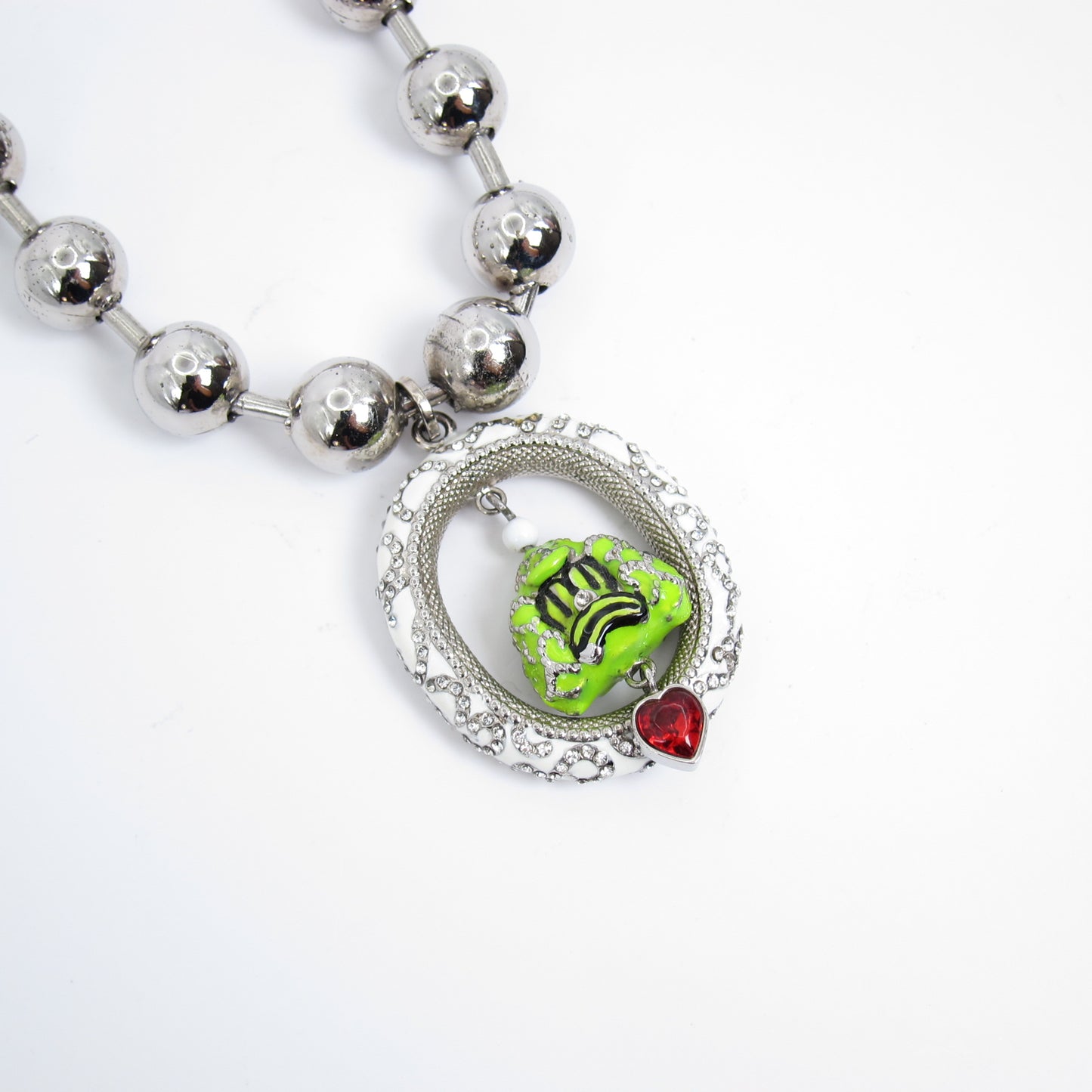 Givenchy Vintage Givenchy X Chito The Clown Silver Necklace