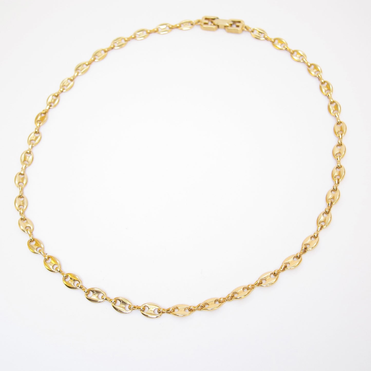 Givenchy Vintage Anchor Link Chain Golden Necklace