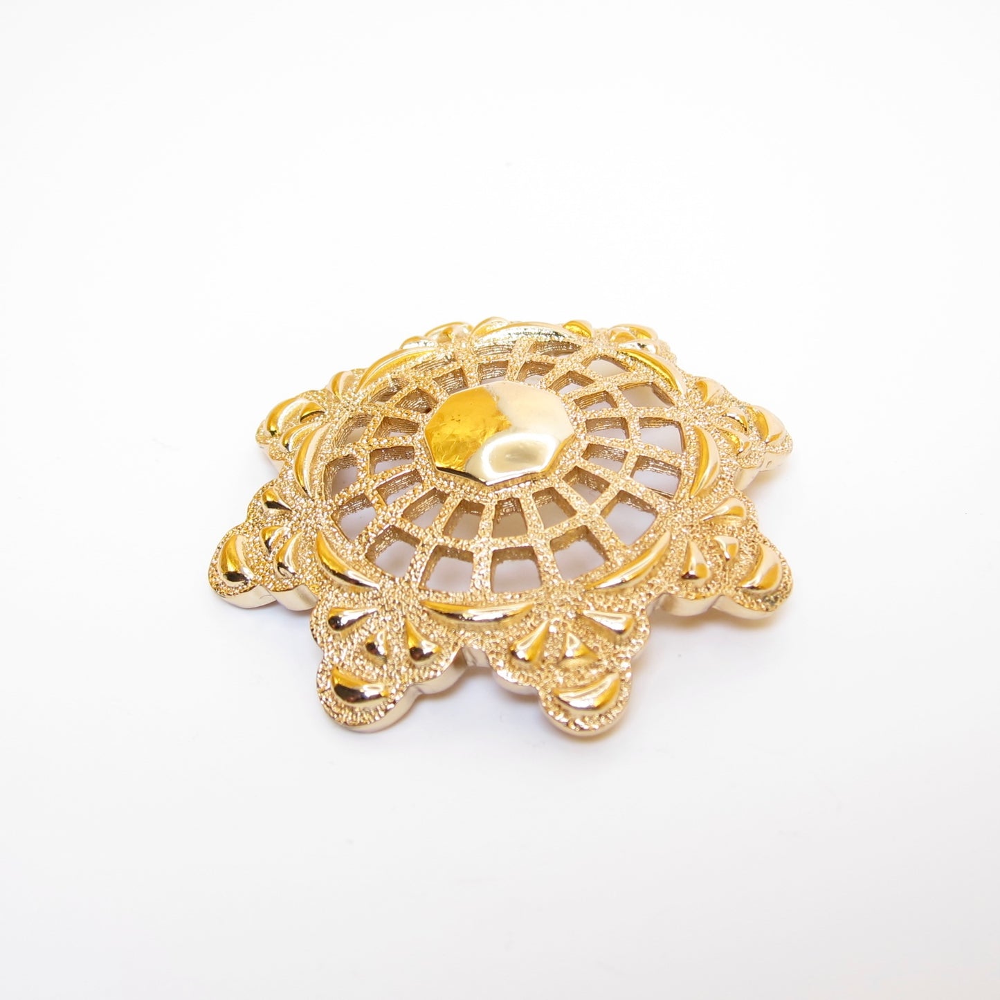 Christian Dior Vintage Stylish Golden Brooch