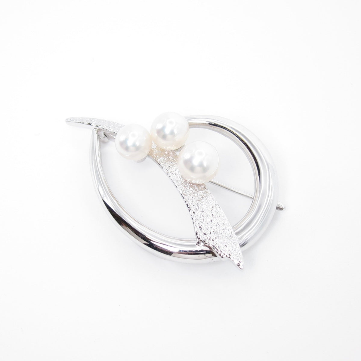 Tasaki Vintage SV Akoya Pearl Brooch