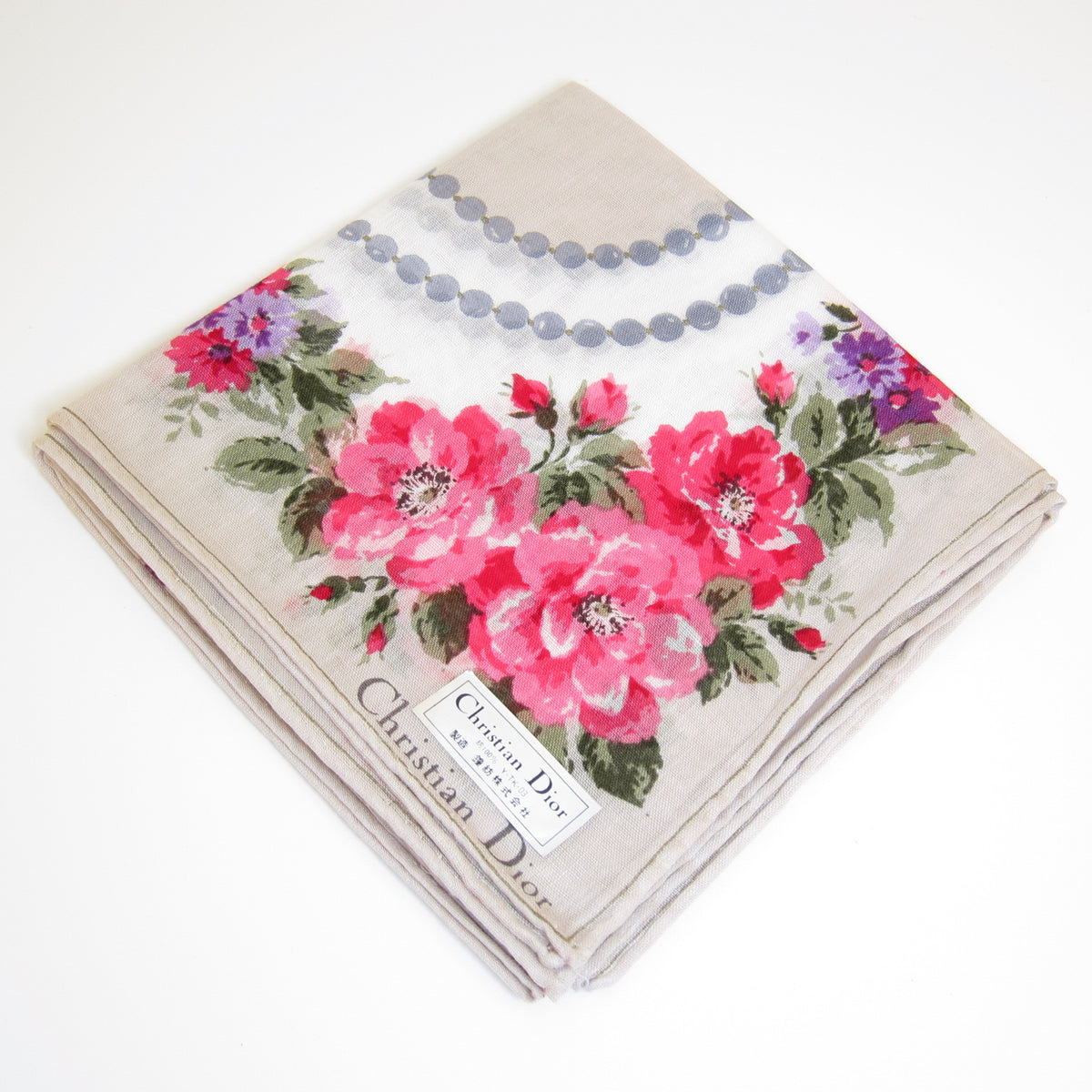 Christian Dior 花卉印花手帕套裝