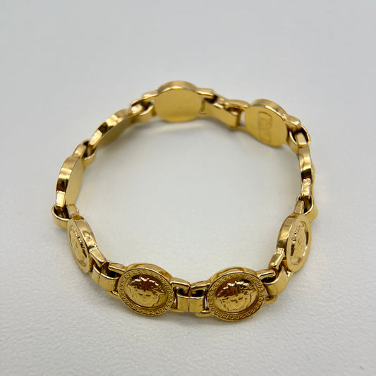 Versace Vintage Medusa Icon Golden Bracelet