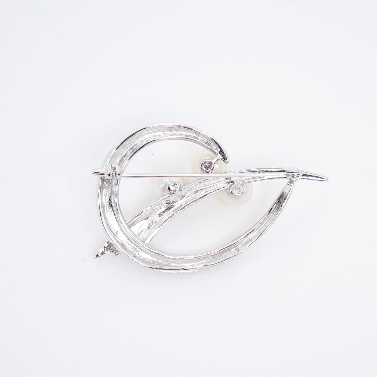 Tasaki Vintage SV Akoya Pearl Brooch