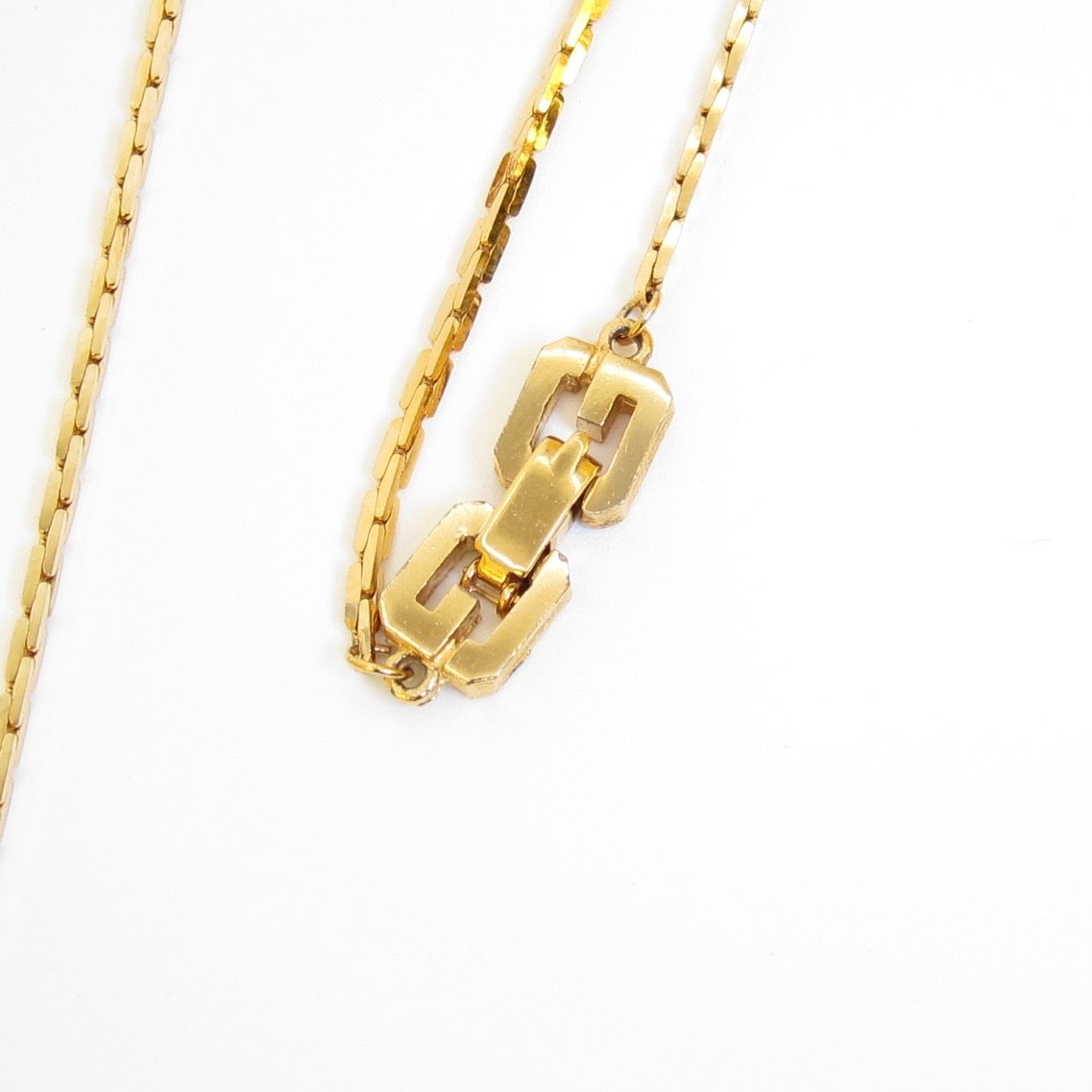 Givenchy Vintage Minimal Snake Chain Necklace
