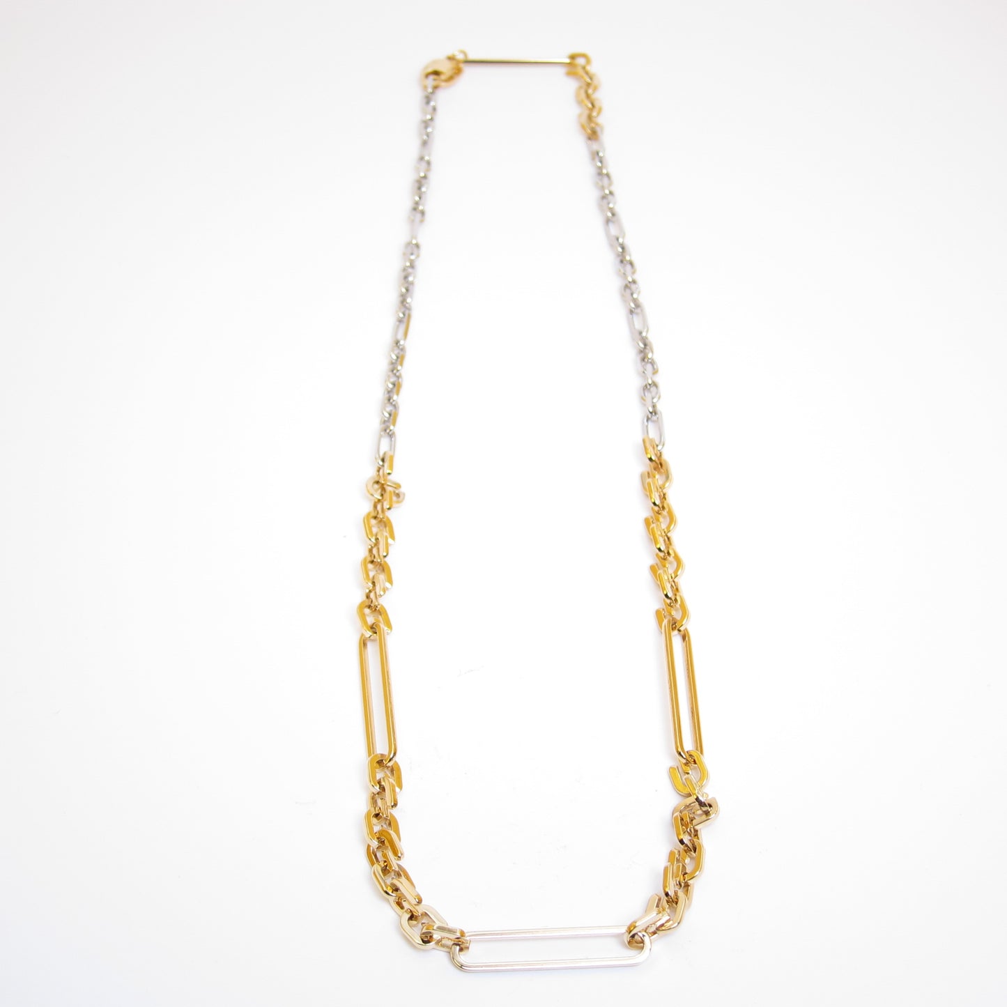 Givenchy Vintage G Logo Two Tone Necklace