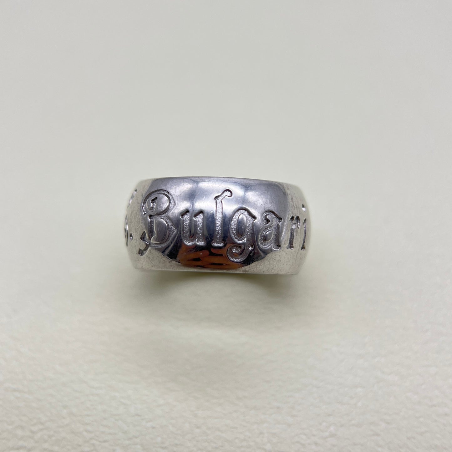 Bvlgari Vintage Save The Children 925 Silver Ring #53