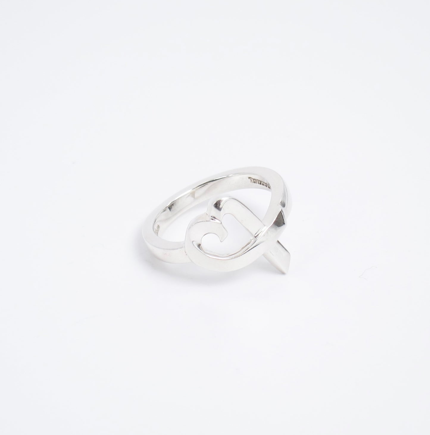 Tiffany Vintage Loving Heart Silver Ring