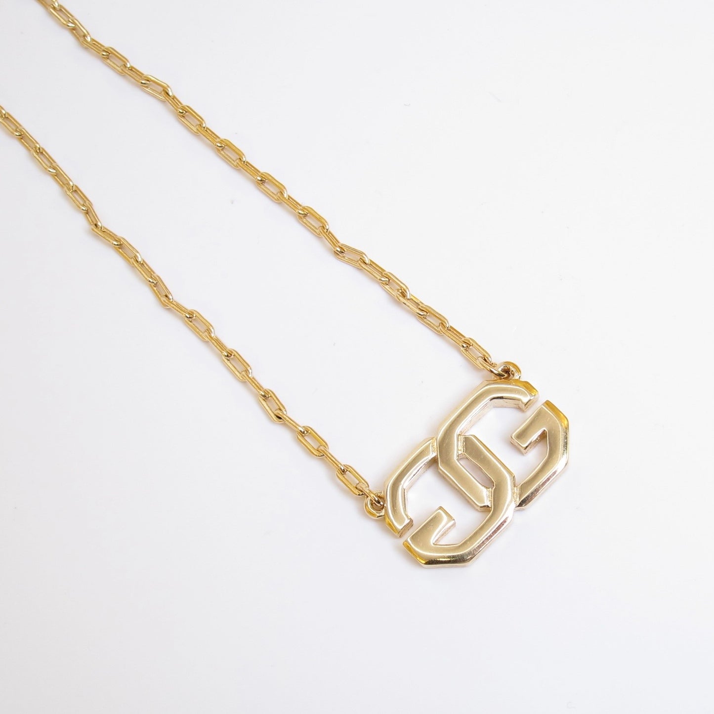 Givenchy Vintage GG Logo Golden Necklace