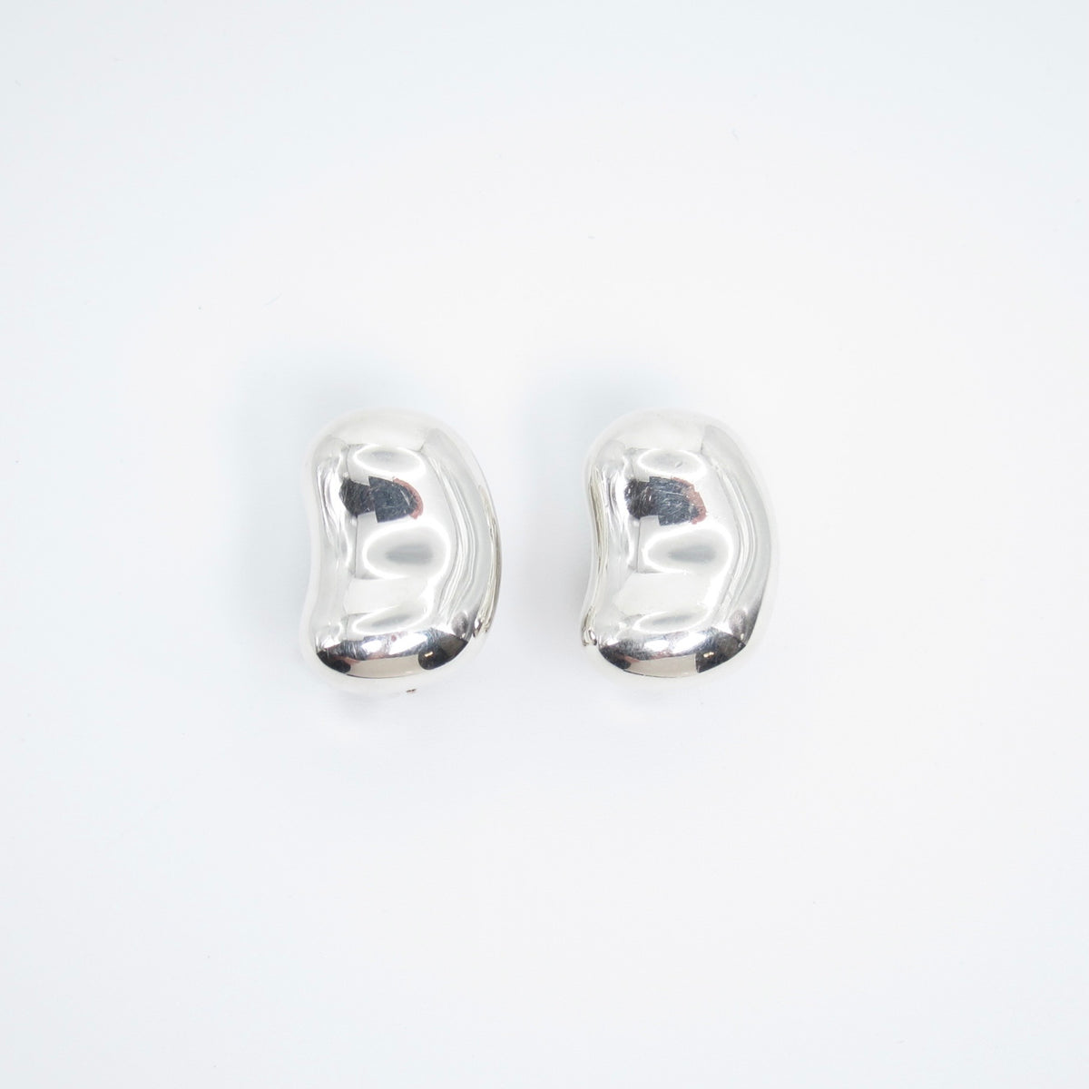 Tiffany & Co. Elsa Peretti 中古 Bean 豆形純銀耳夾