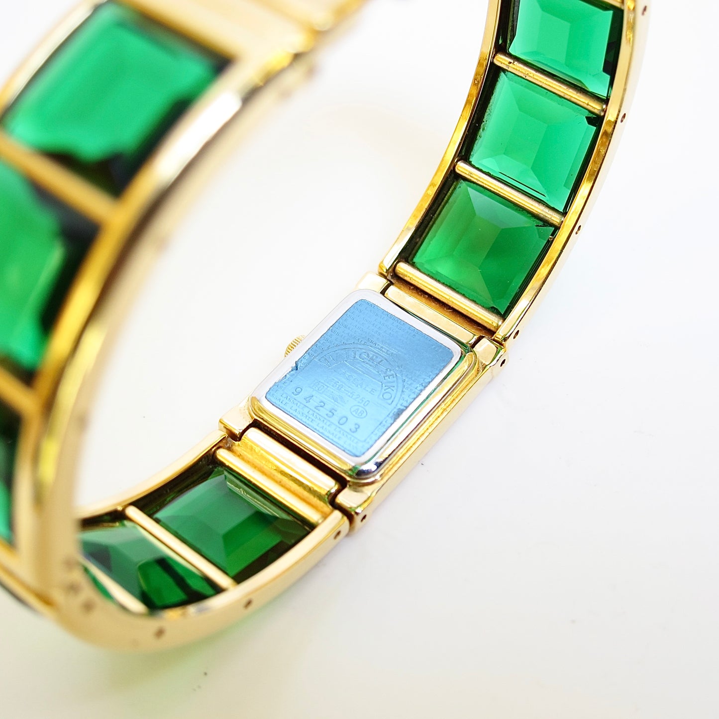 Seiko Vintage Lassale Green and Golden Quartz Watch