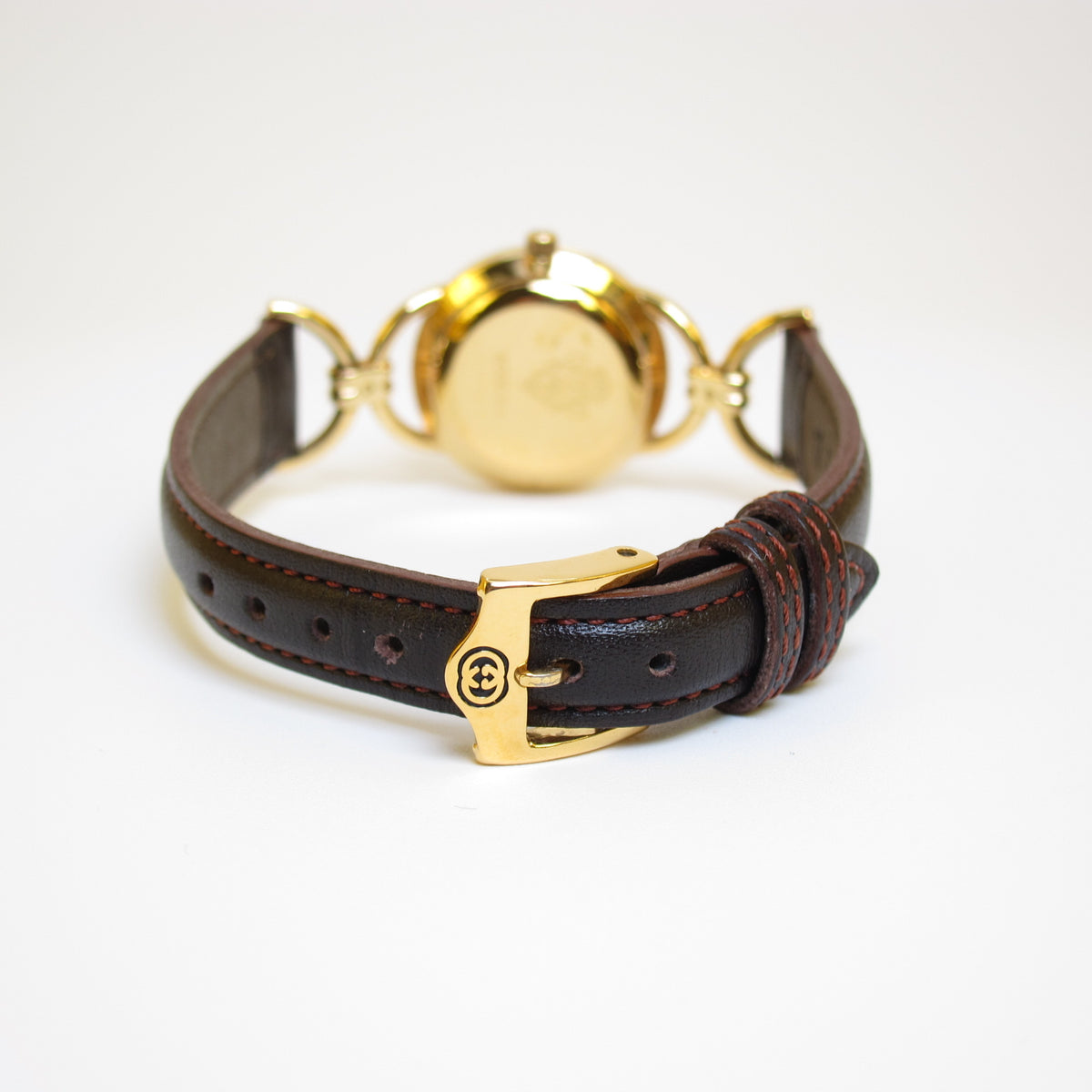 Gucci 金色白面羅馬數字石英腕錶