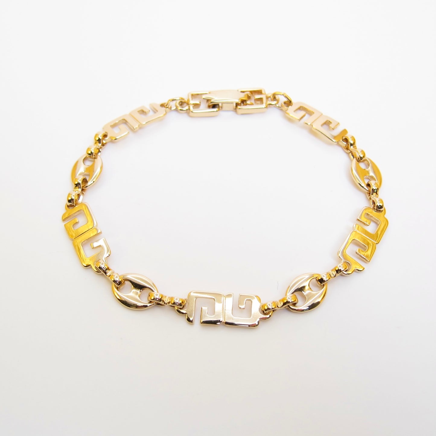 Givenchy Vintage GG Logo Golden Bracelet