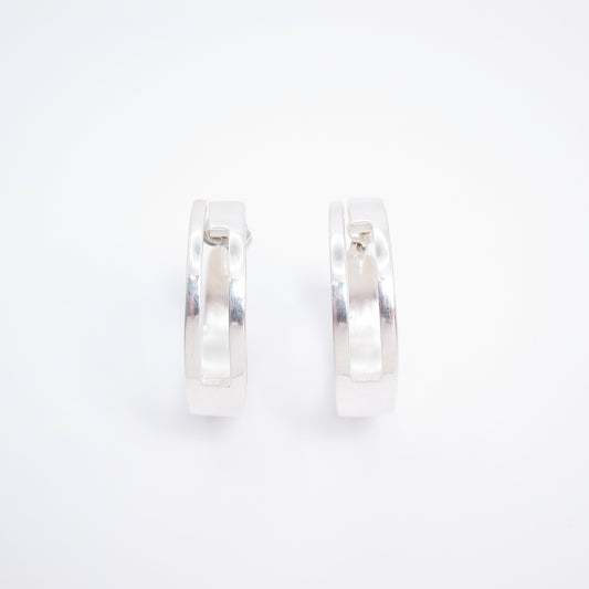 Gucci Vintage G Logo 925 Silver Earrings