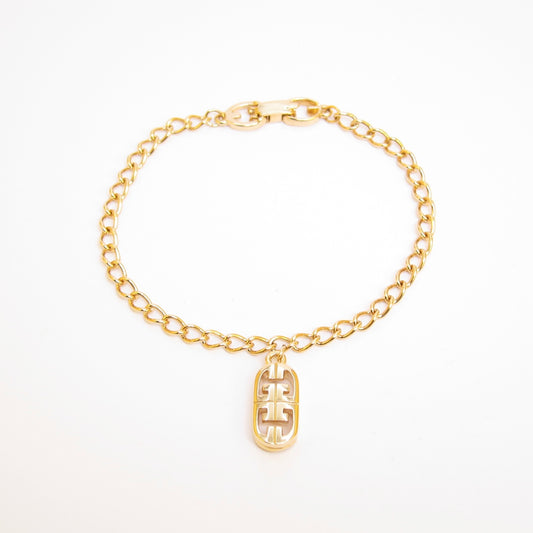 Givenchy Vintage 4G Logo Golden Chain Bracelet