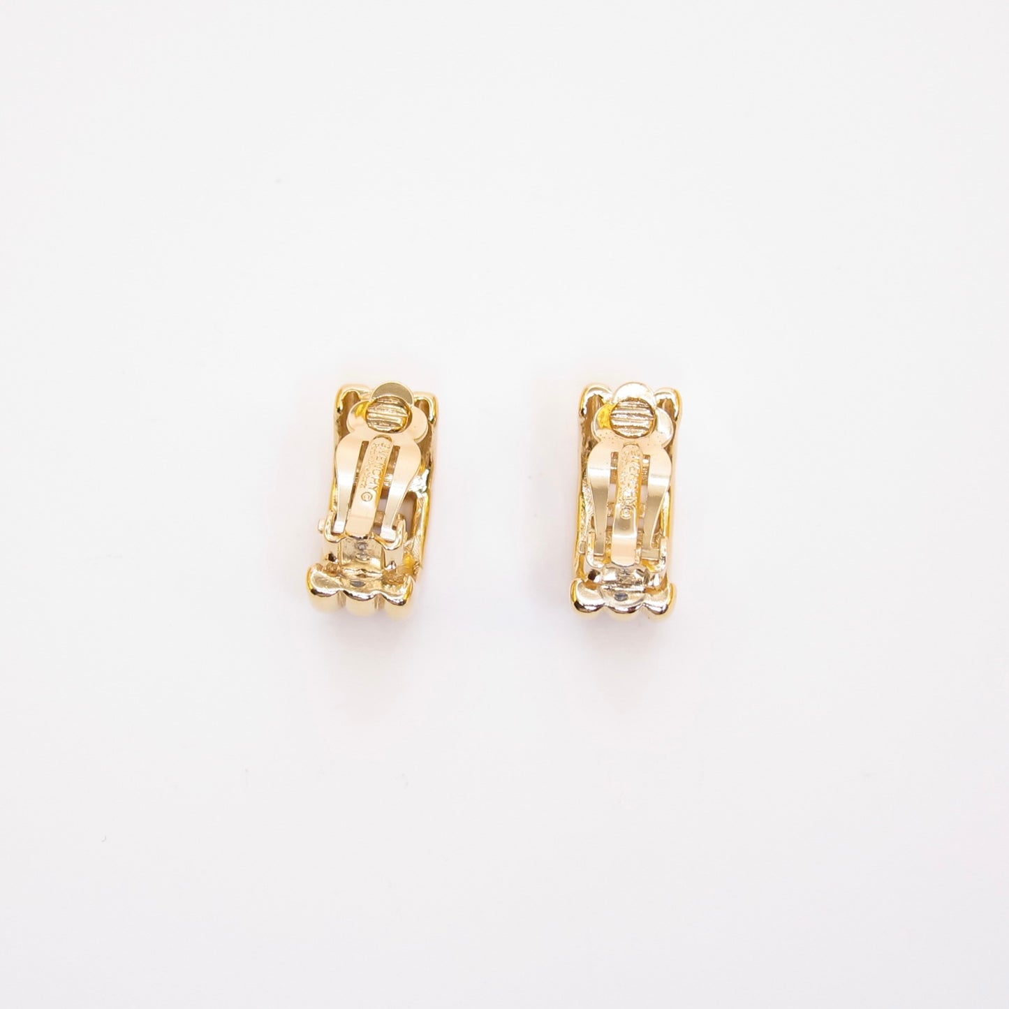 Givenchy Vintage G Logo Golden Clip-on Earrings