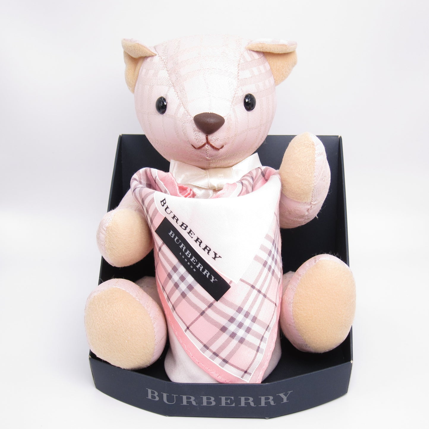 Burberry Vintage Teddy Bear and Handkerchief Box Set