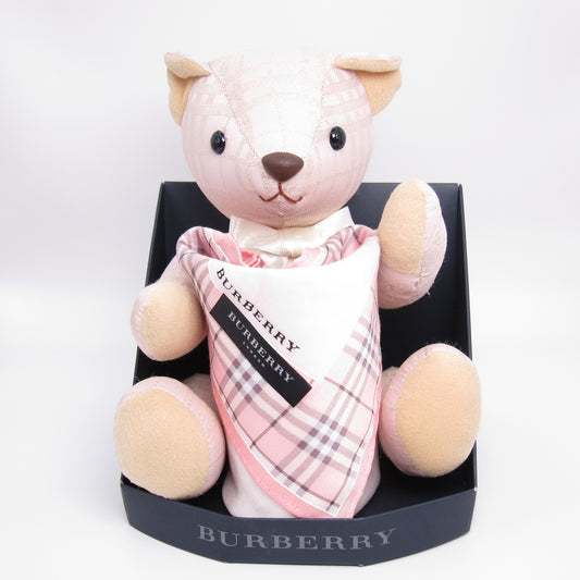 Burberry Vintage Teddy Bear and Handkerchief Box Set