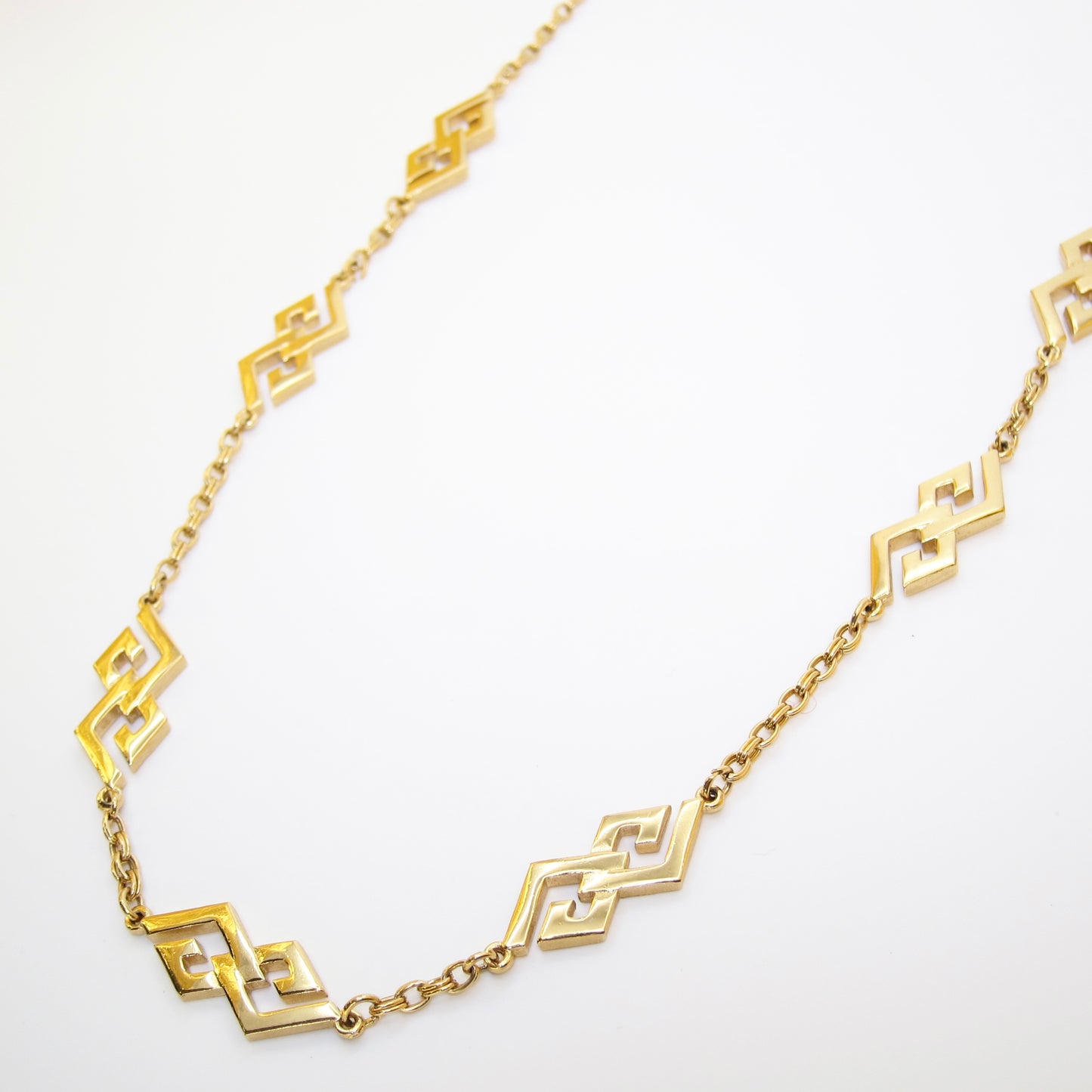 Givenchy Vintage GG Logo Golden Long Necklace