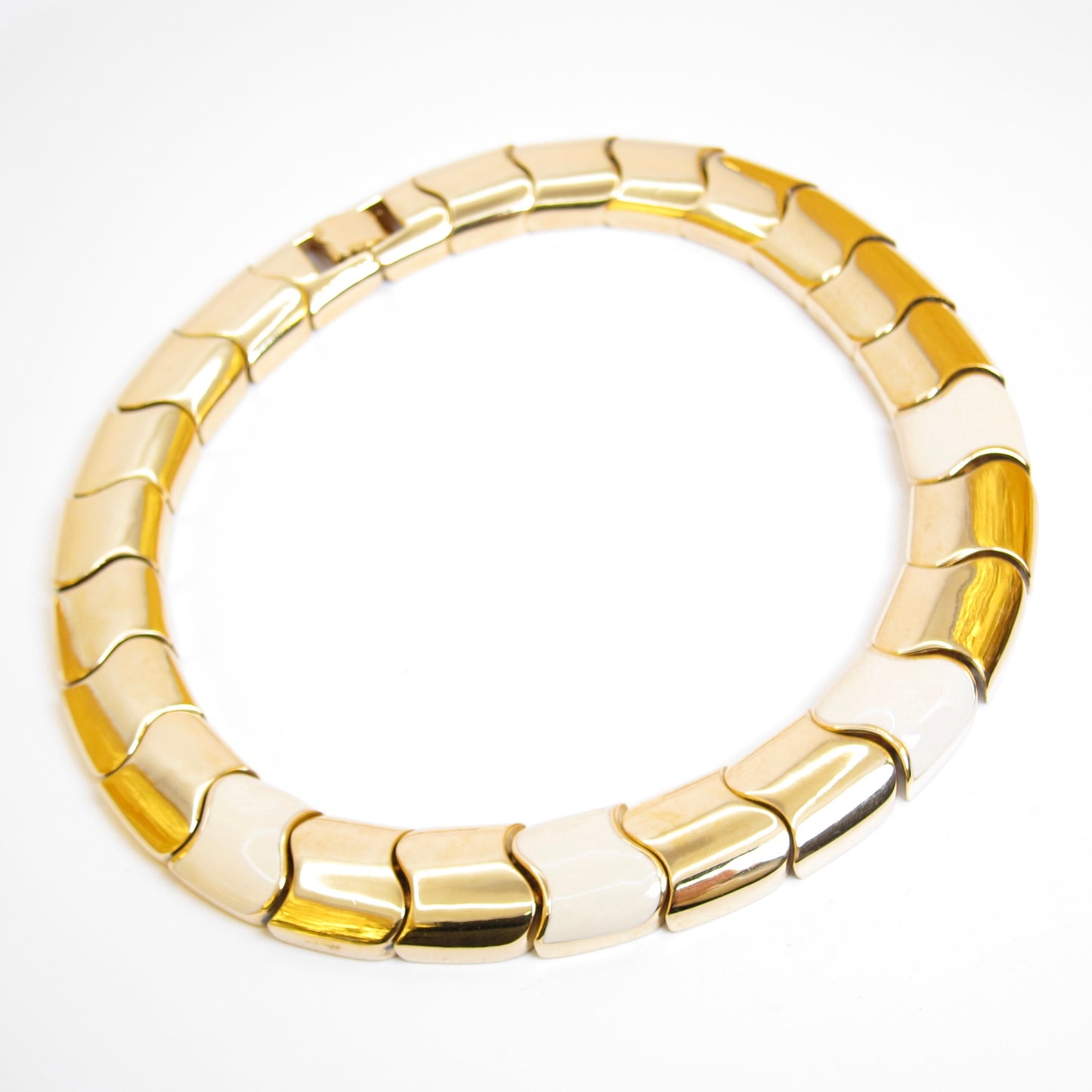 Givenchy Vintage Stylish Ivory and Golden Necklace