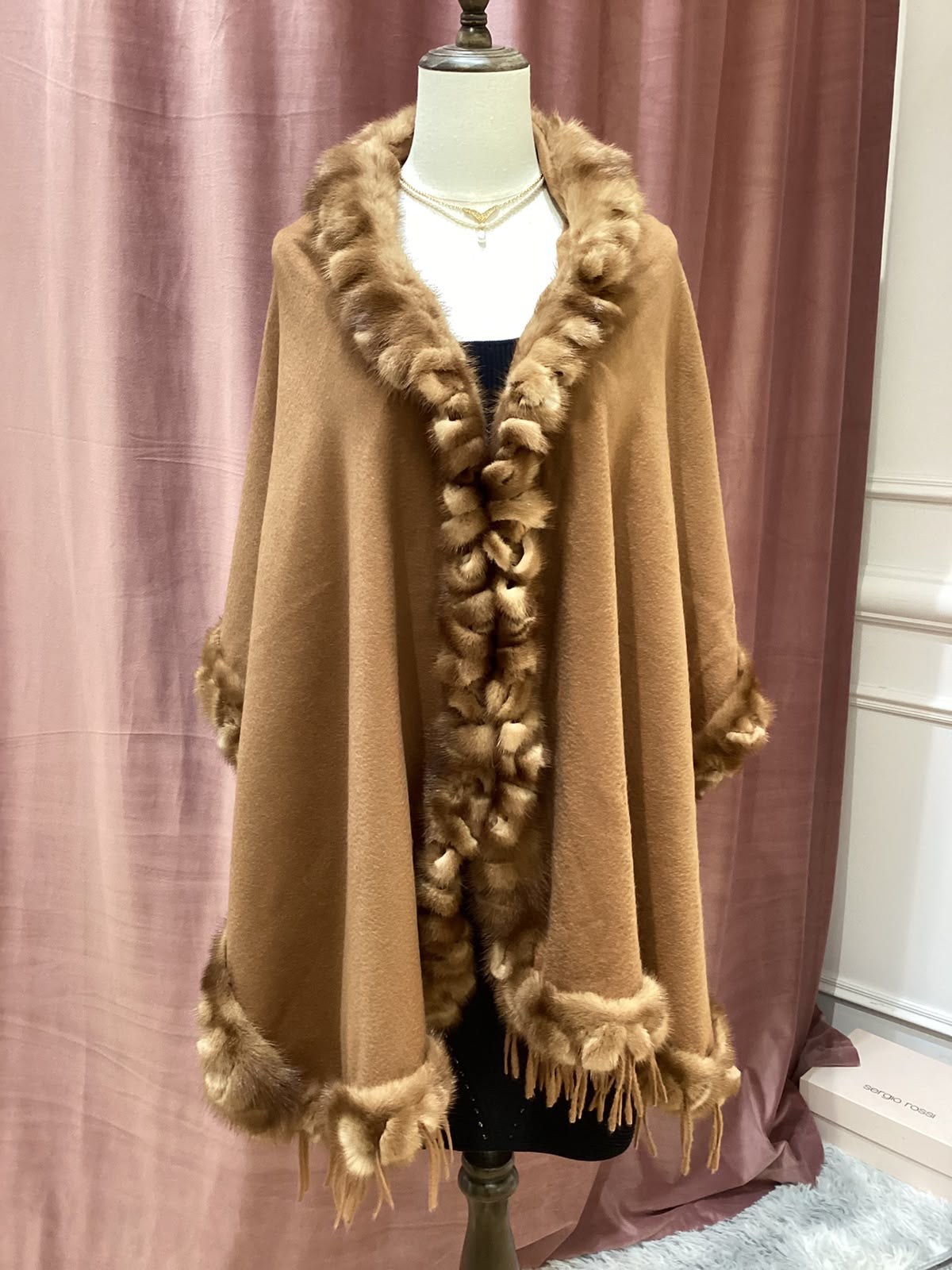 Fendi Vintage Camel Fur Shawl
