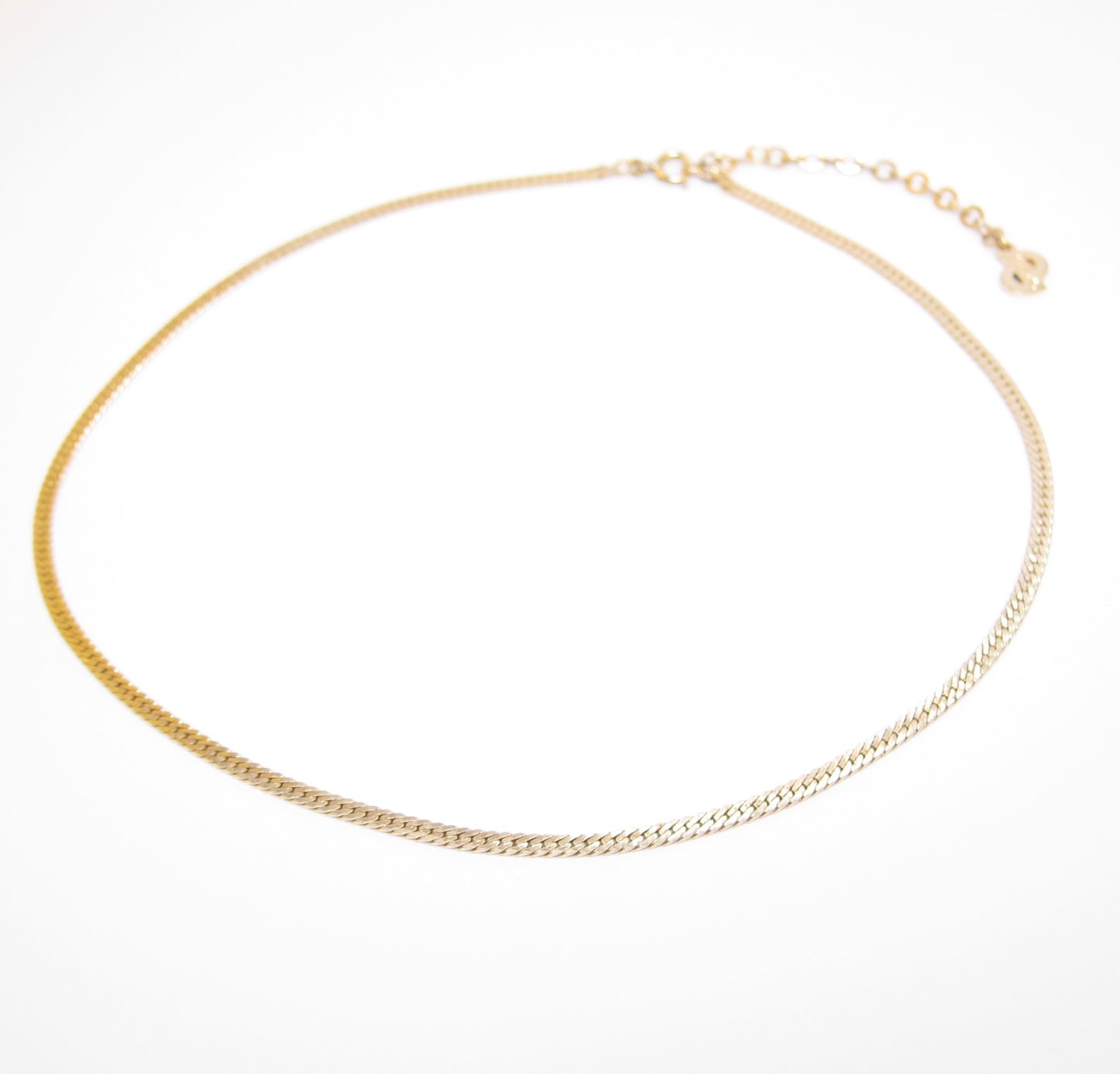 Christian Dior Vintage Stylish Golden Chain Necklace