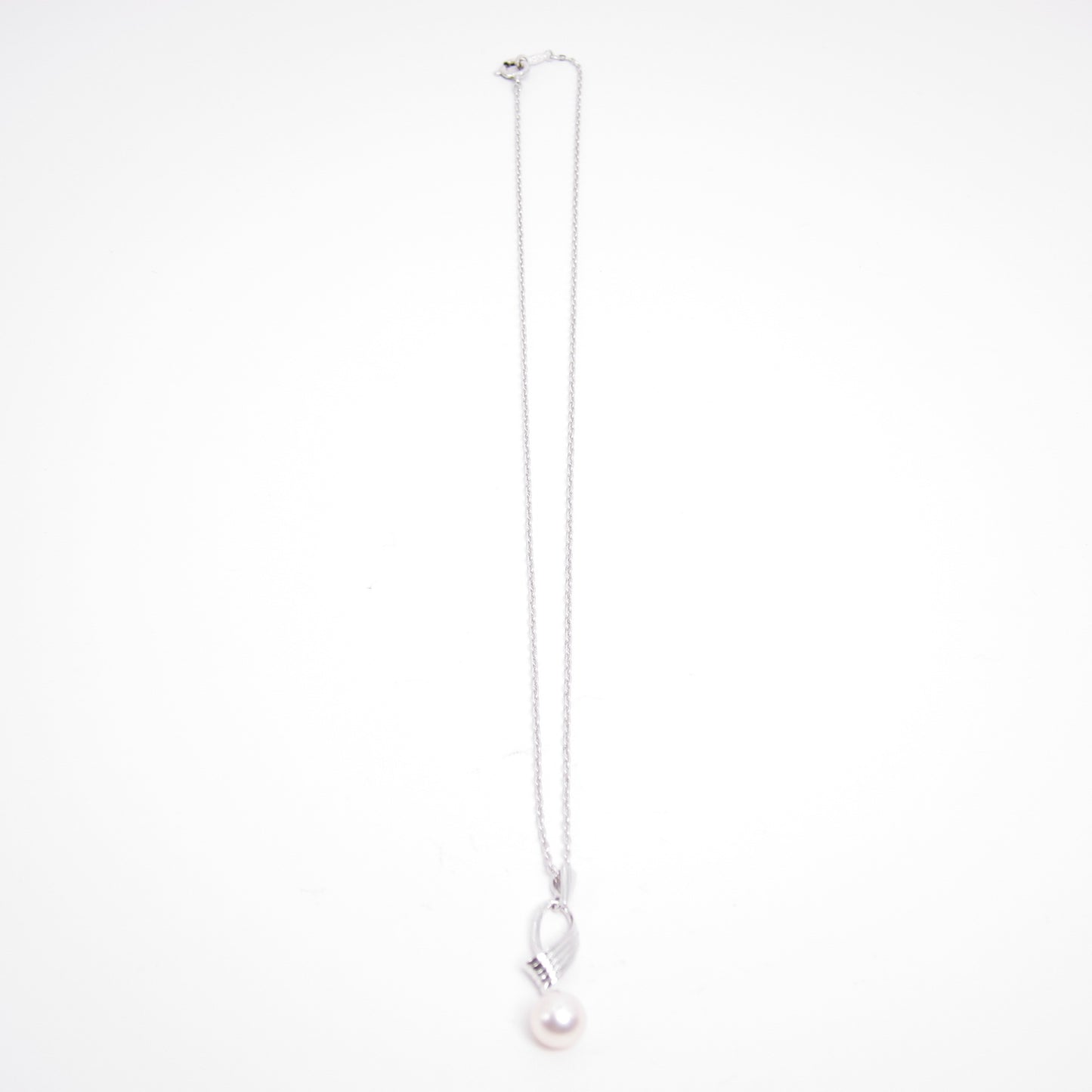 Mikimoto Vintage Stylish Pearl Silver Necklace