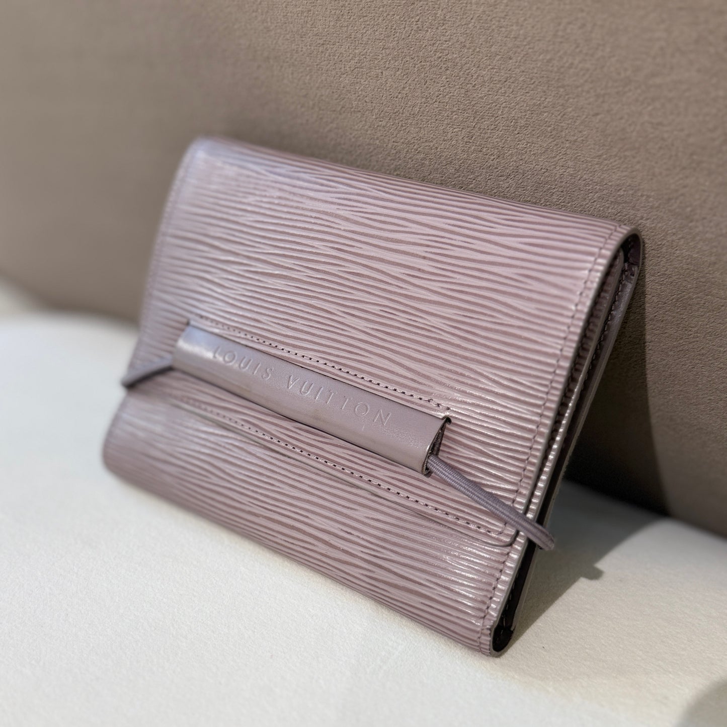 Louis Vuitton Lilac Epi Leather Tri-Fold Wallet