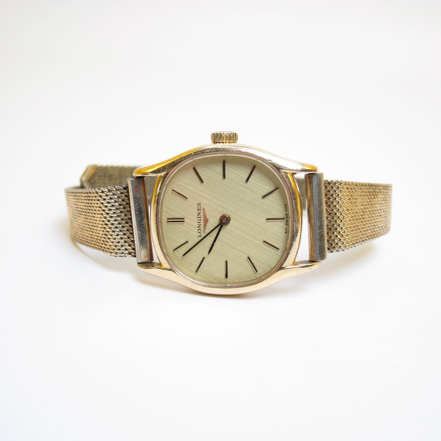 Longines Vintage Square Face Golden Watch