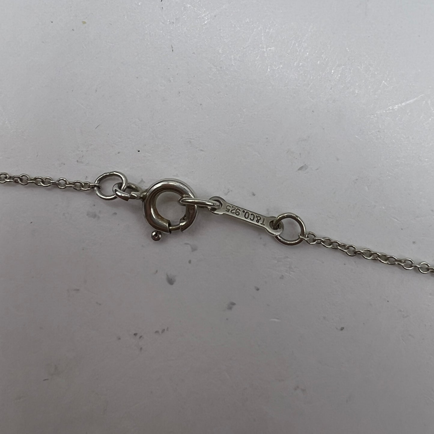 Tiffany Vintage Loving Heart 025 Silver Necklace