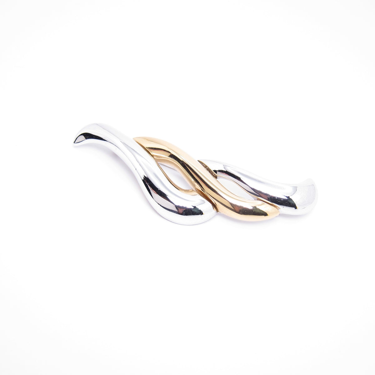 Givenchy Vintage Two Tone Wave Brooch