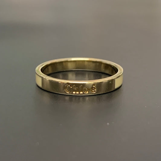 Chloe Vintage Chloe Logo Golden Ring #11