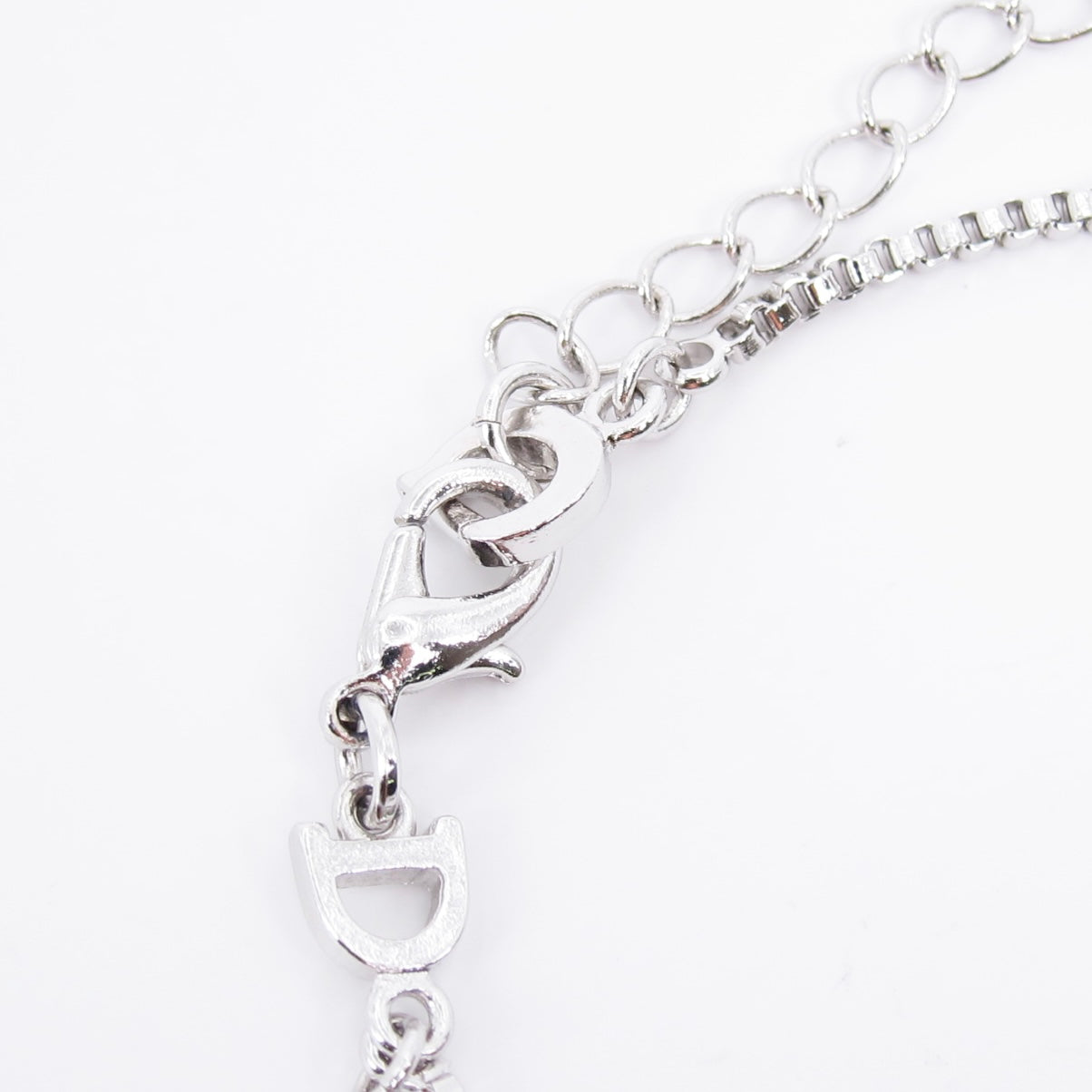 Christian Dior Vintage Dior Logo Plate Silver Bracelet