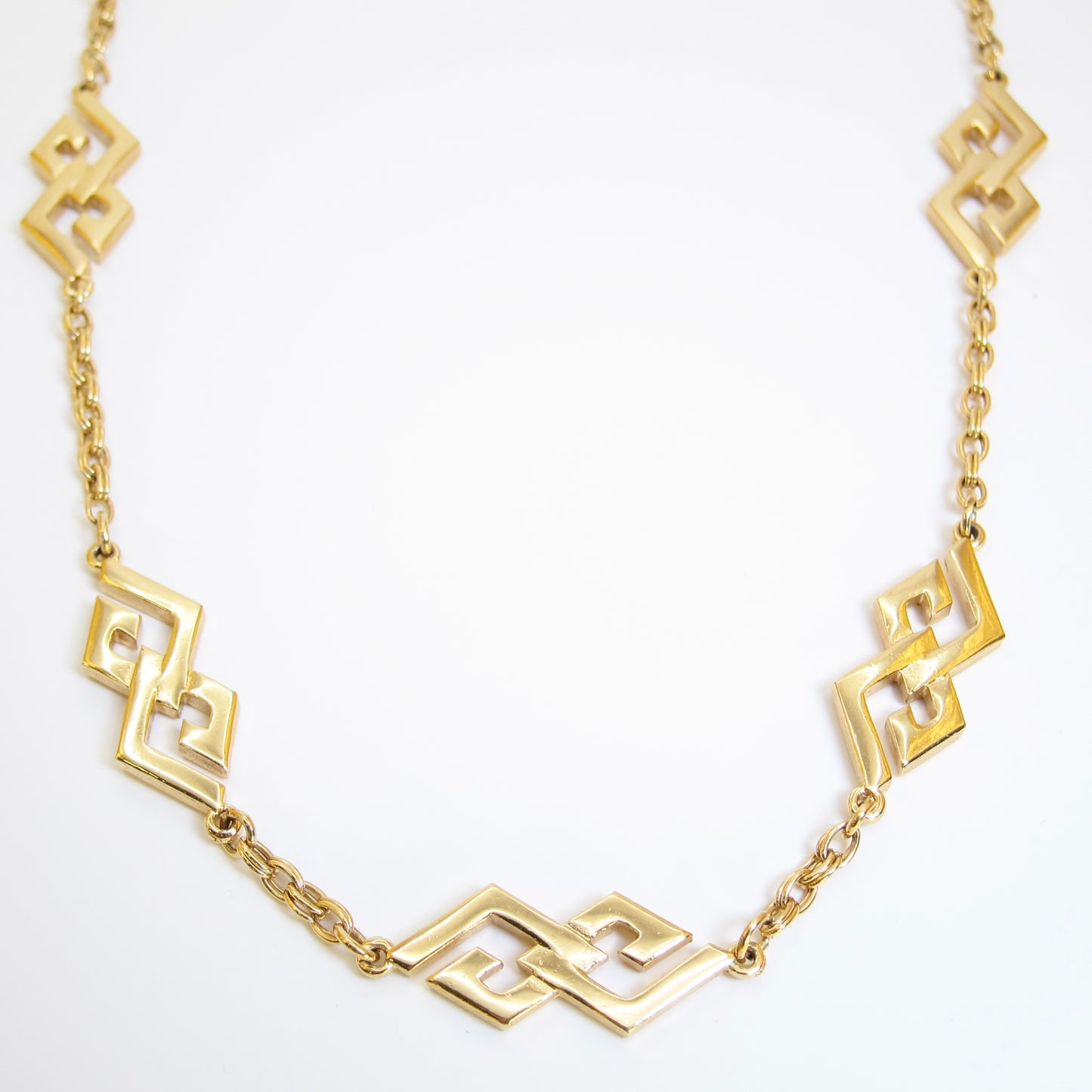 Givenchy Vintage GG Logo Golden Long Necklace