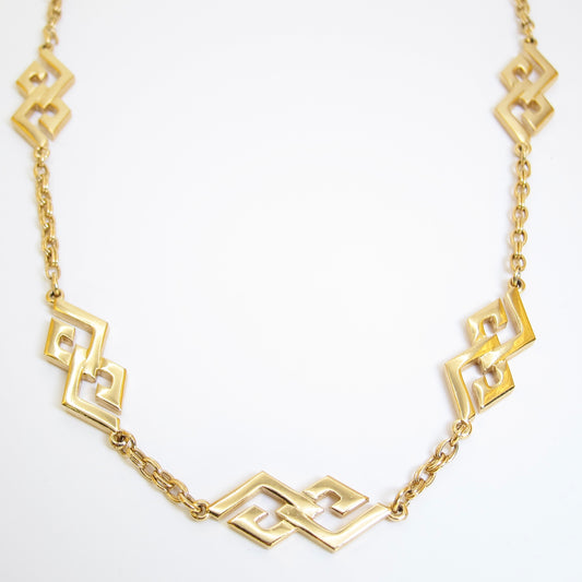 Givenchy Vintage GG Logo Golden Long Necklace
