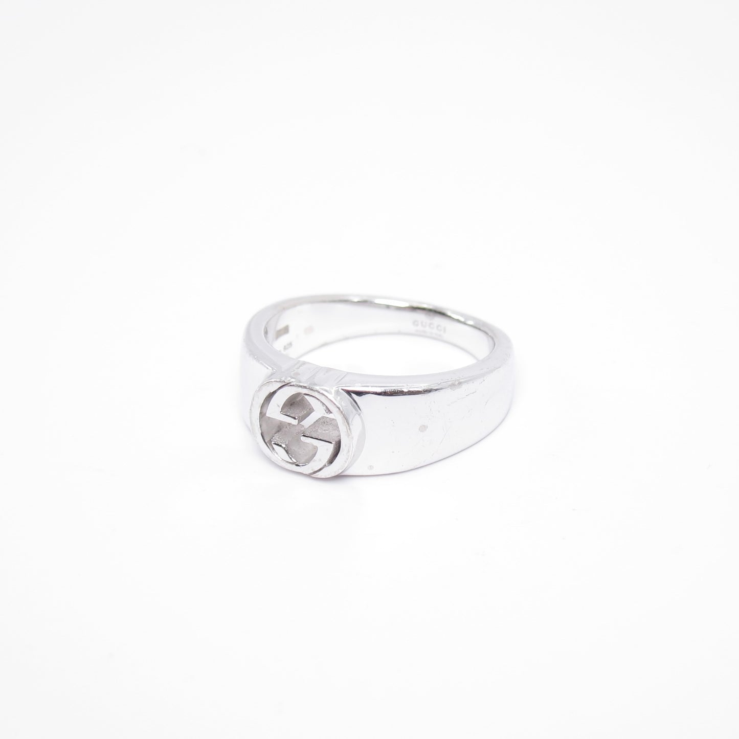 Gucci Vintage Interlocking G 925 Silver Ring