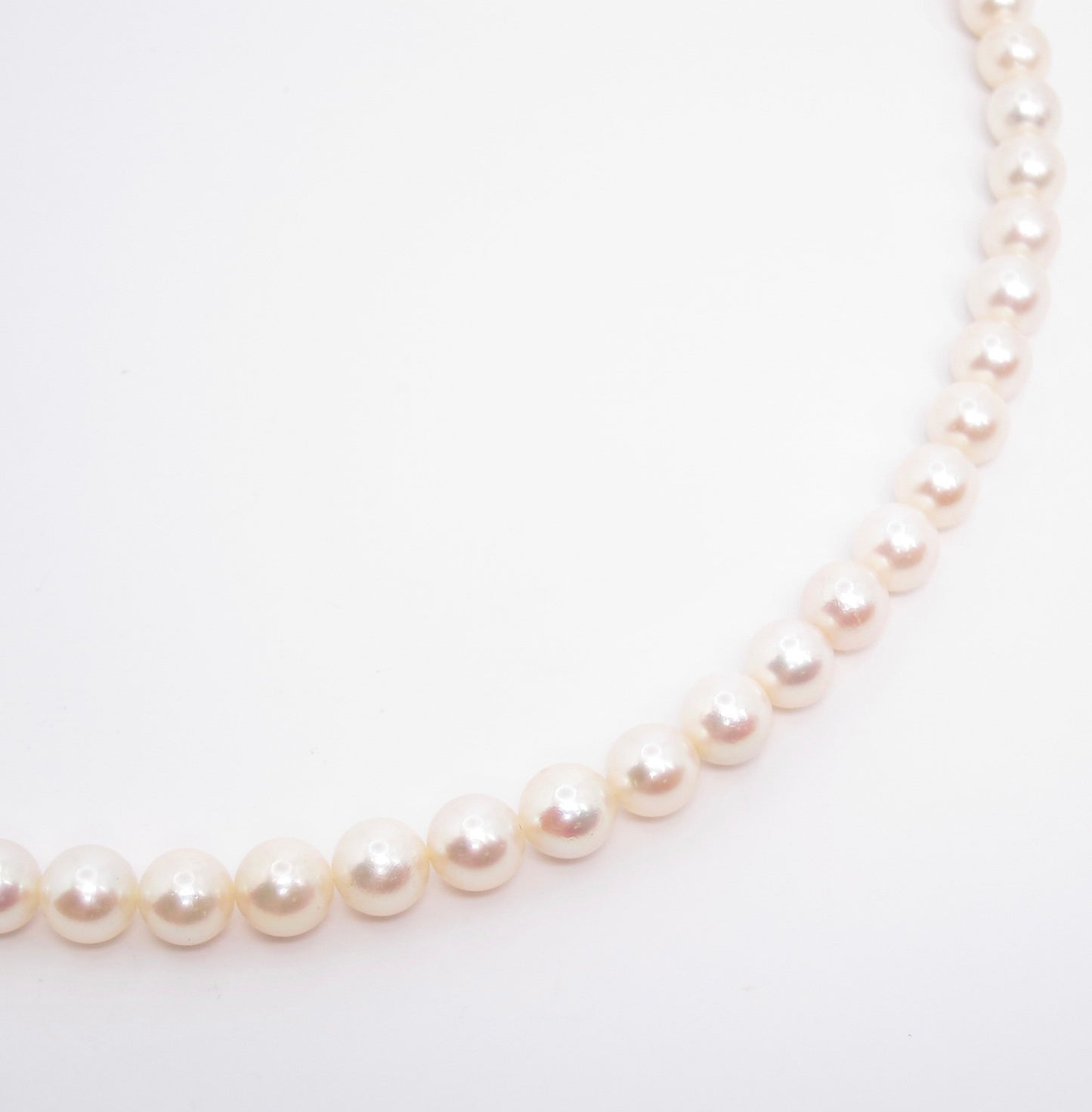 Tasaki Vintage Akoya Pearl with 14K White Gold Clasp Necklace