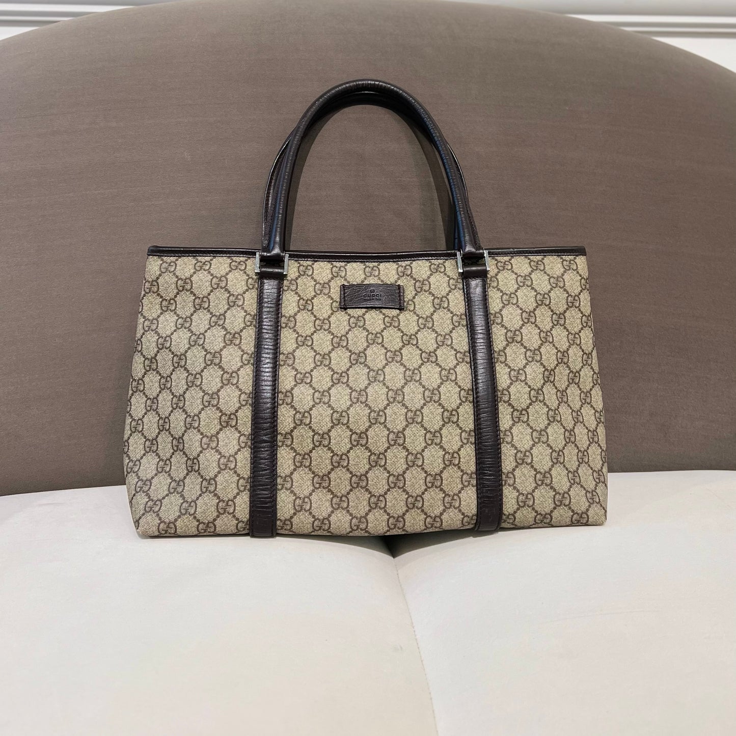 Gucci Gg Monogram Canvas Tote Bag