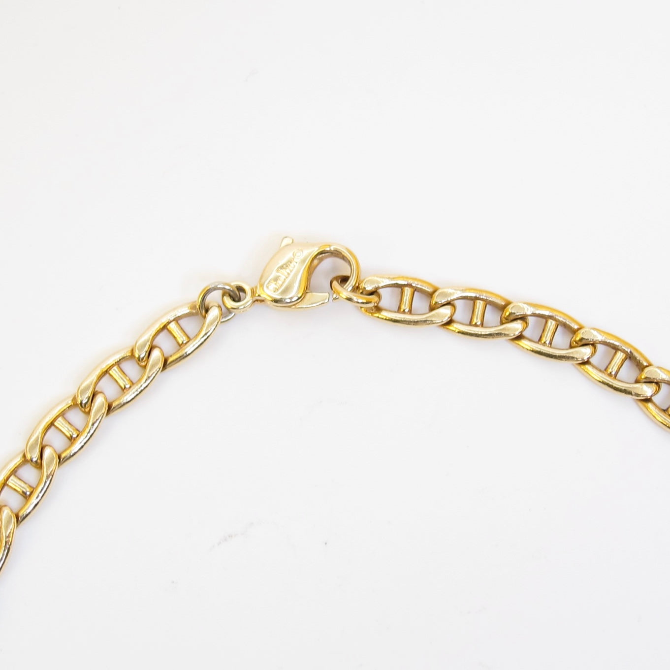 Christian Dior Vintage Stylish Chain Link Golden Bracelet