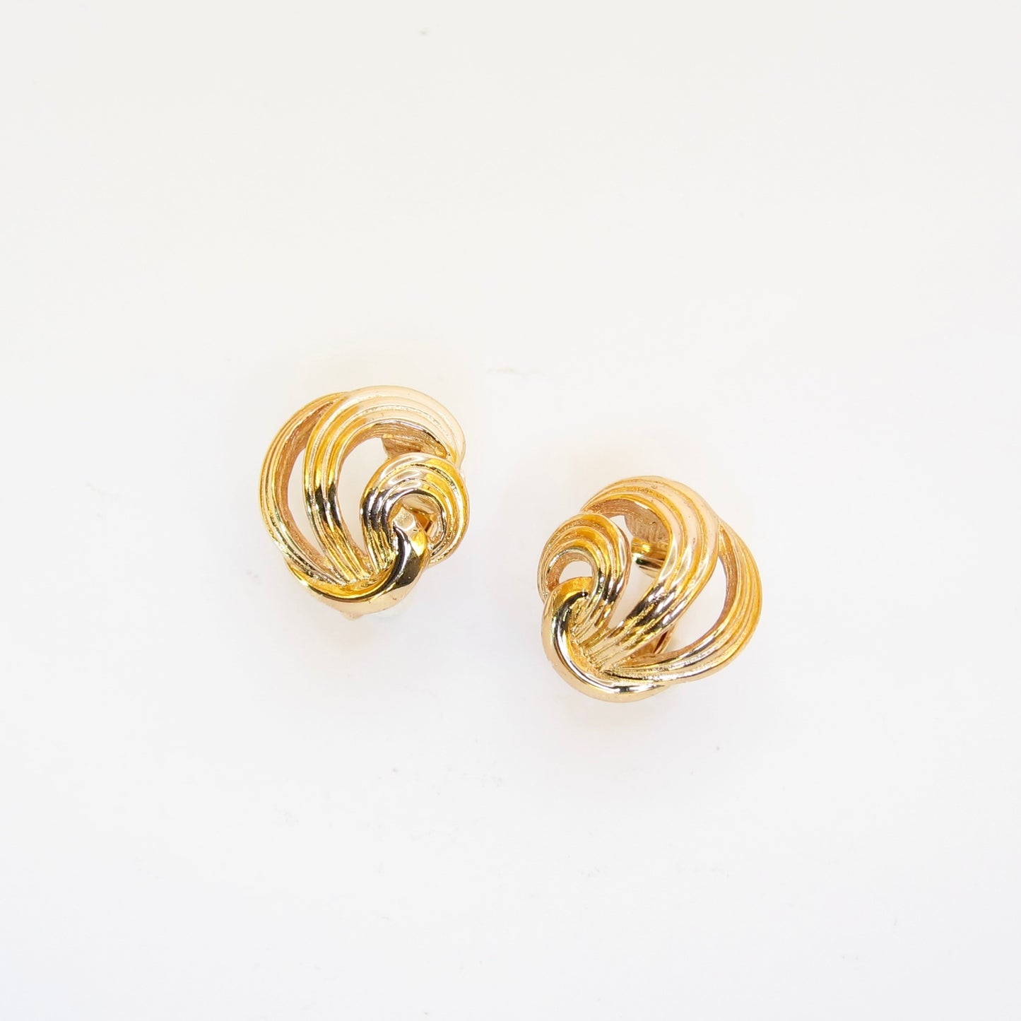 Christian Dior Vintage Stylish Golden Clip-on Earrings