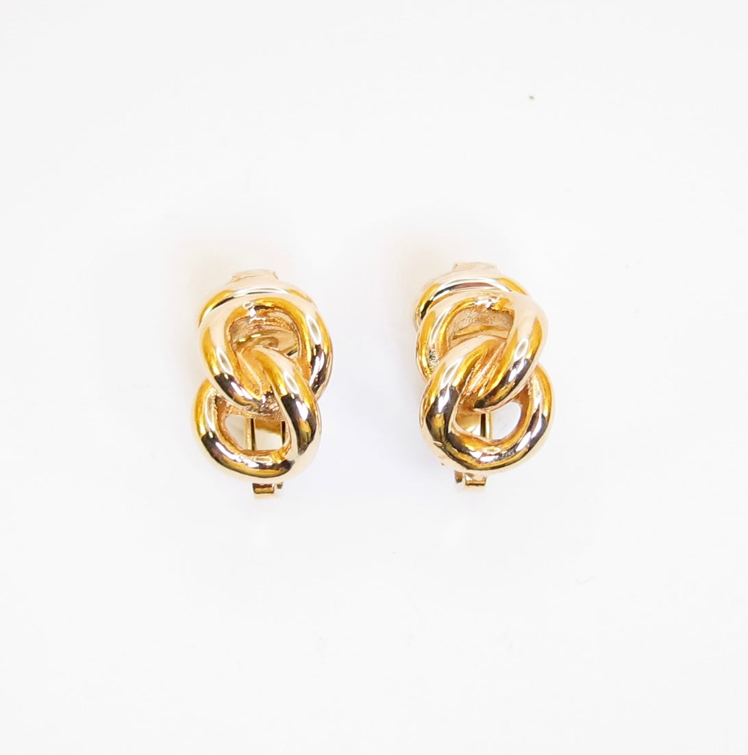 Christian Dior Vintage Link Golden Clip-on Earrings