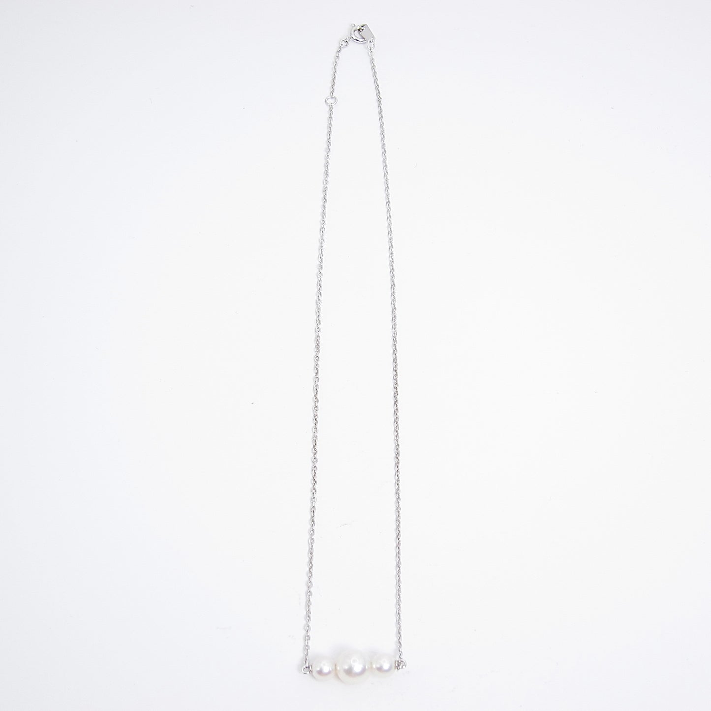 Mikimoto Vintage Akoya Pearl Silver Necklace