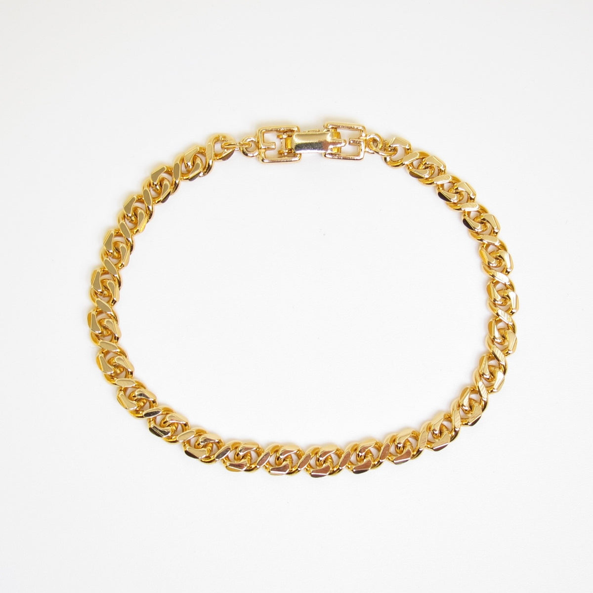 Givenchy Gold-Tone Fine Curb Chain Bracelet