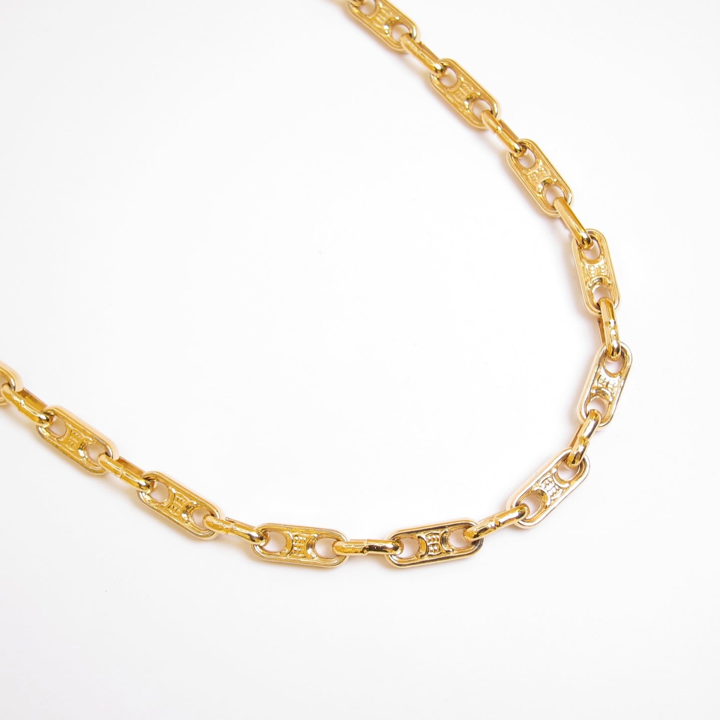 Celine Vintage Maillon Triomphe Long Chain Necklace