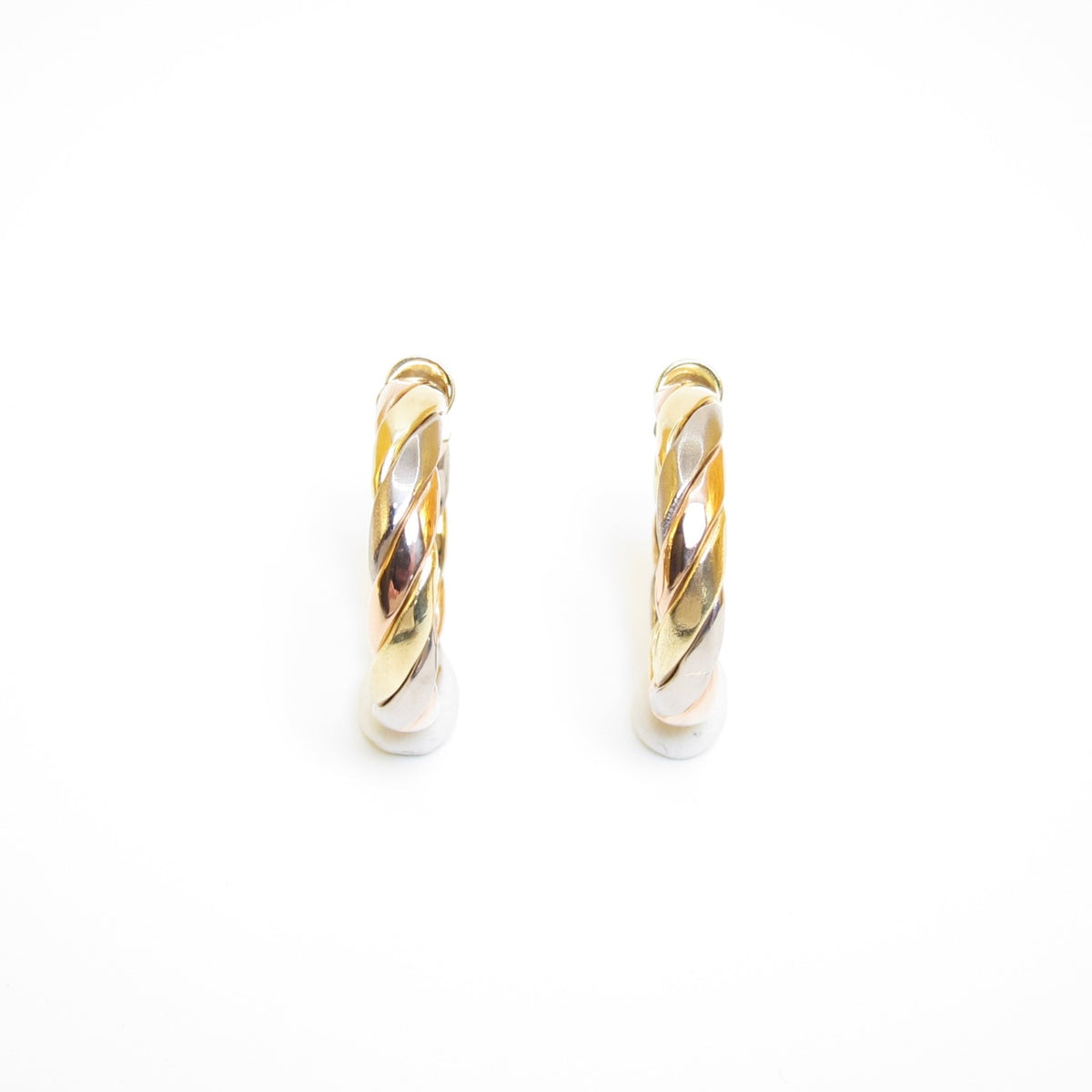 Mikimoto Vintage Mikimoto K18 Three Colors Clip-on Earrings
