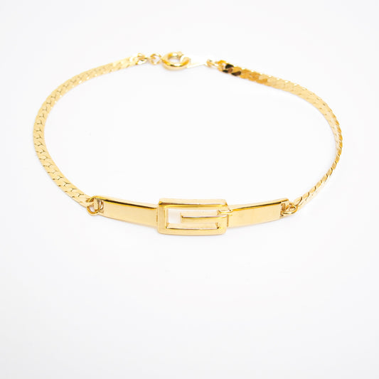 Givenchy Vintage G Logo Golden Bracelet
