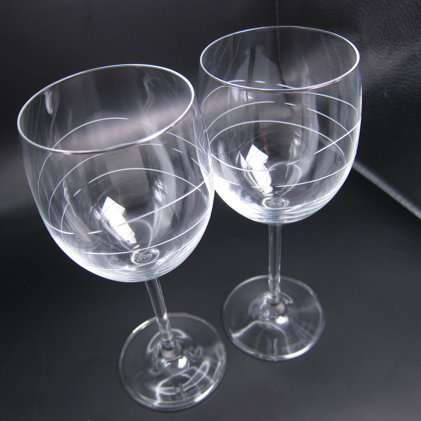 Tiffany Vintage Cadenza Crystal Wine Glasses Set of 2