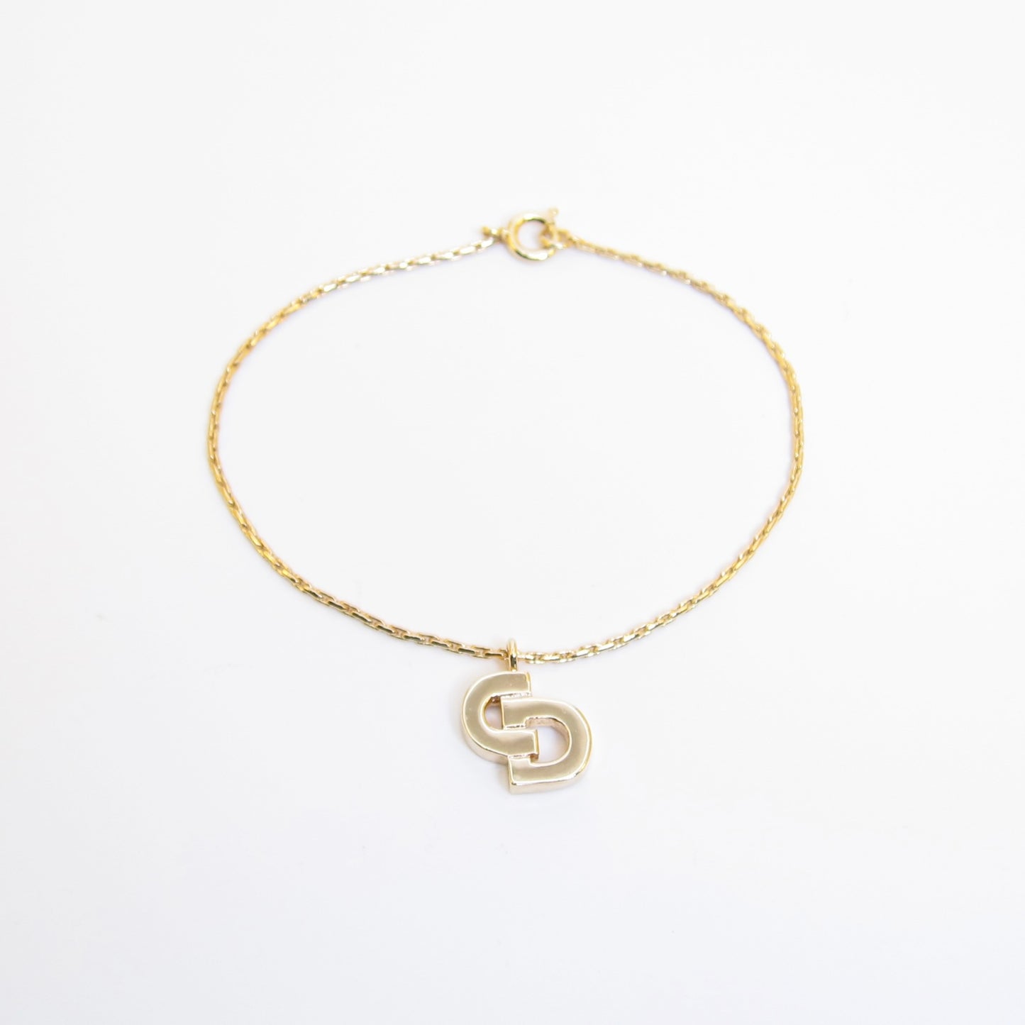 Christian Dior Vintage CD Logo Golden Bracelet