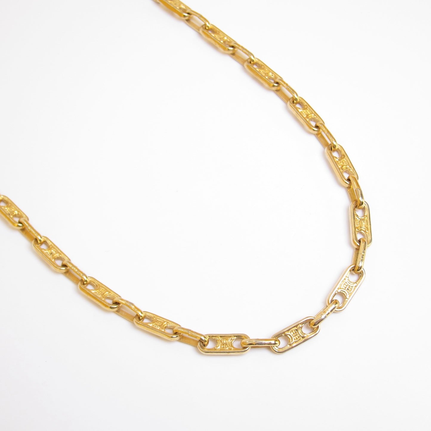 Celine Vintage Maillon Triomphe Long Chain Necklace