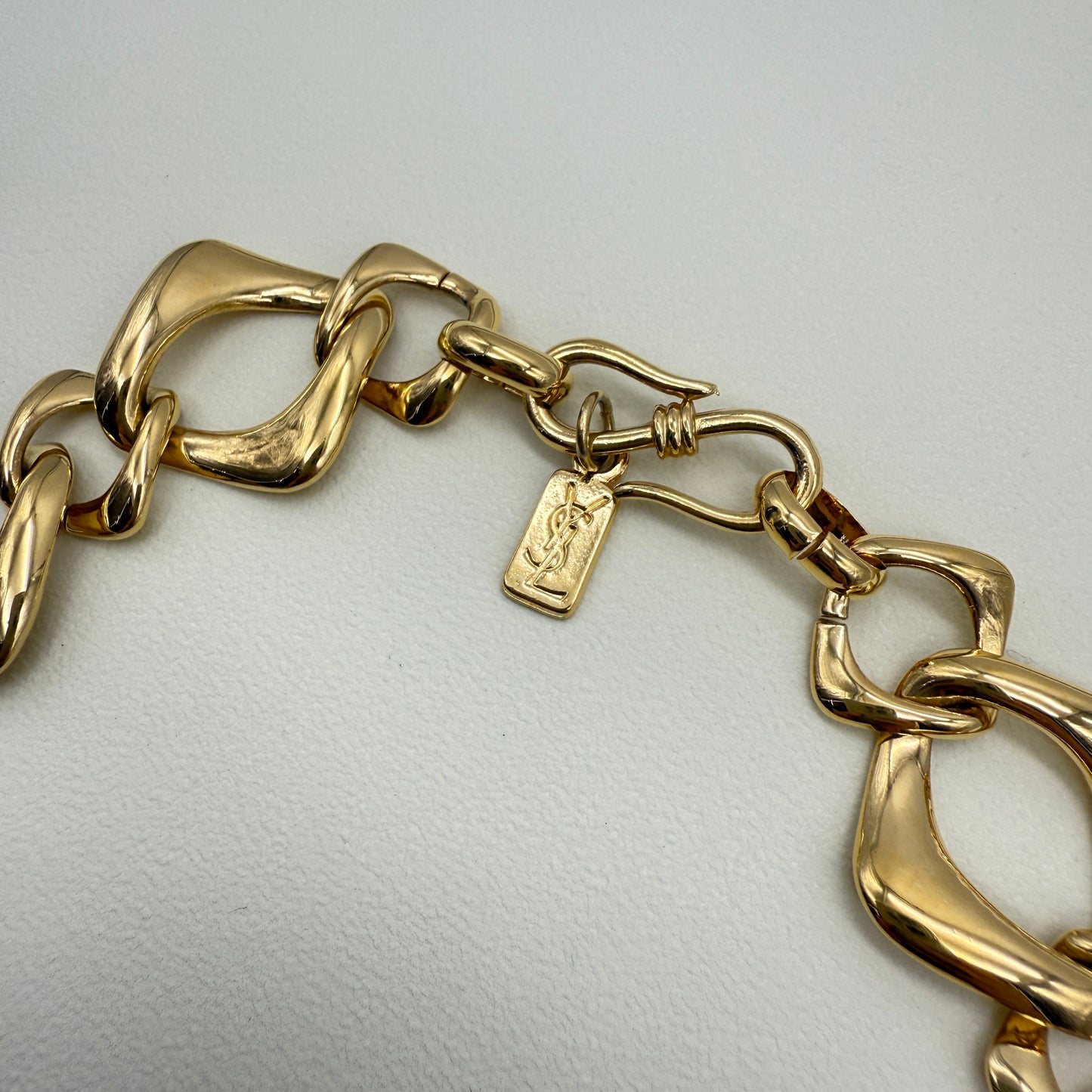Yves Saint Laurent Vintage Stylish Golden Necklace