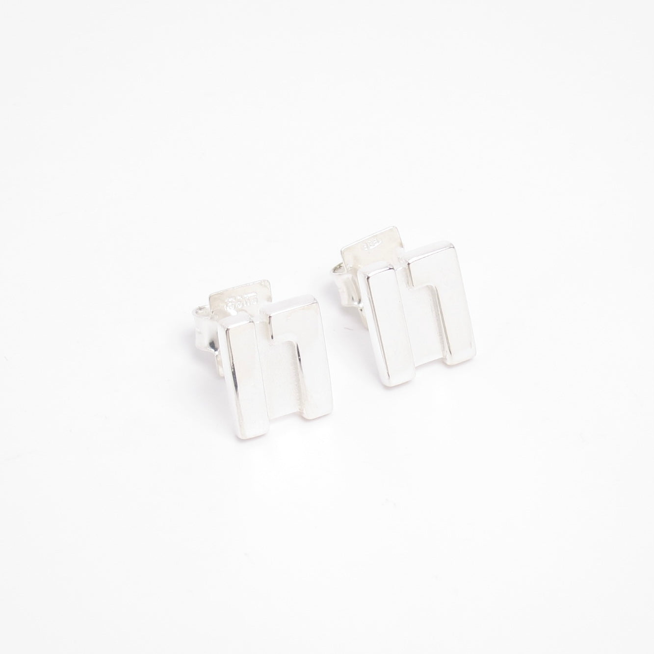 Gucci Vintage G Logo 925 Silver Earrings